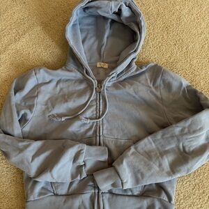 Brandy Melville Light Blue Hoodie Jacket